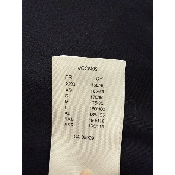 Louis Vuitton Checkered Navy & Black Sherpa Jacket Mens Full-Zip Embroidered Log - Picture 11 of 14